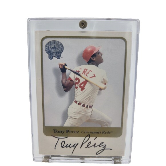 2001 Fleer Greats of the Game - Tony Perez - Autograph - Cincinnati Reds - Picture 2 of 3